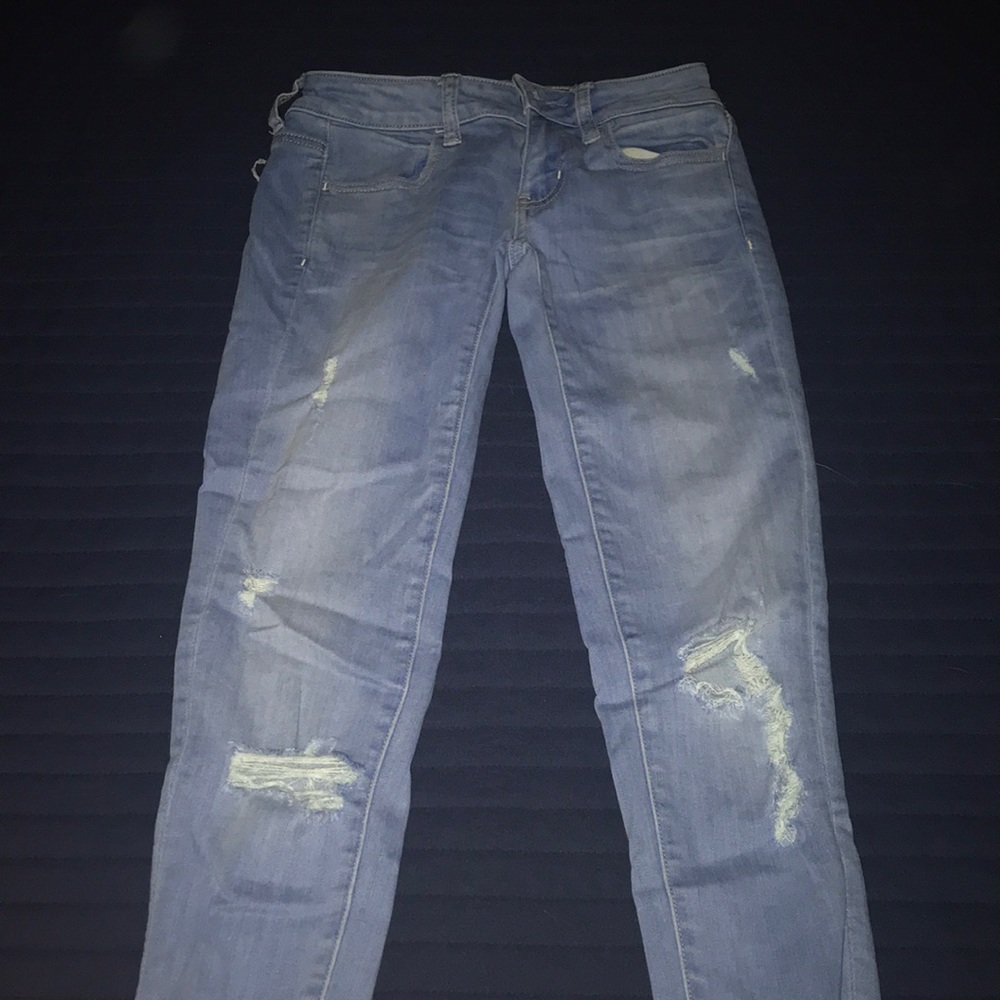 Ripped jeggings jeans